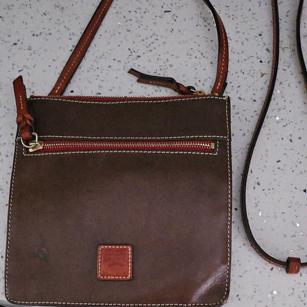 Dooney & Bourke Brown Leather Crossbody Bag